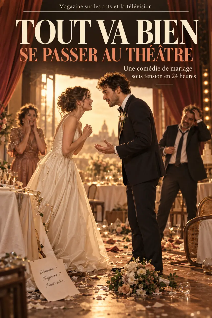 Tout va bien se passer au théâtre : une comédie de mariage sous tension en 24 heures
