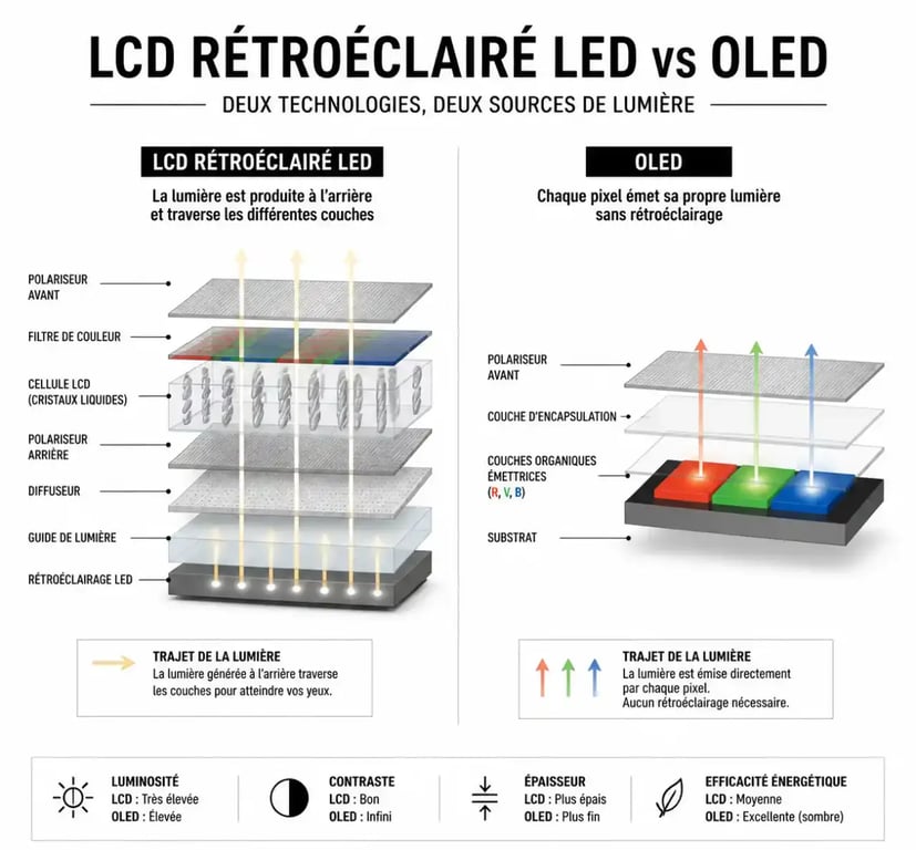 Comment choisir une television entre écran LCD LED et OLED